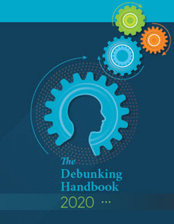 Front cover of Debunking Handbook by Stephan Lewandowski et al. Published by Skeptical Science.